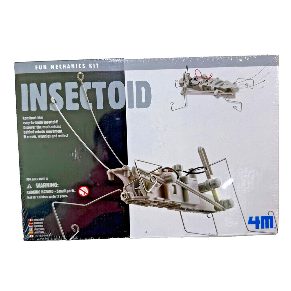 New Insectoid Robotic 4M Fun Mechanics Kit - Easy to build - 8 years & Up